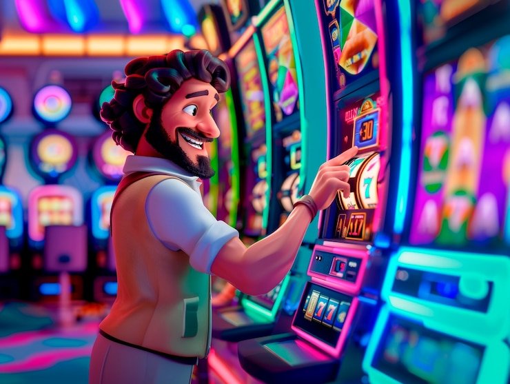 Mobile phone display showing Big Bass Bonanza game with balance indicator and connection status